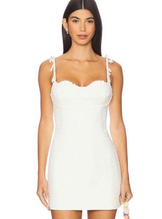 LPA Tessa Mini Dress in Cream Size S