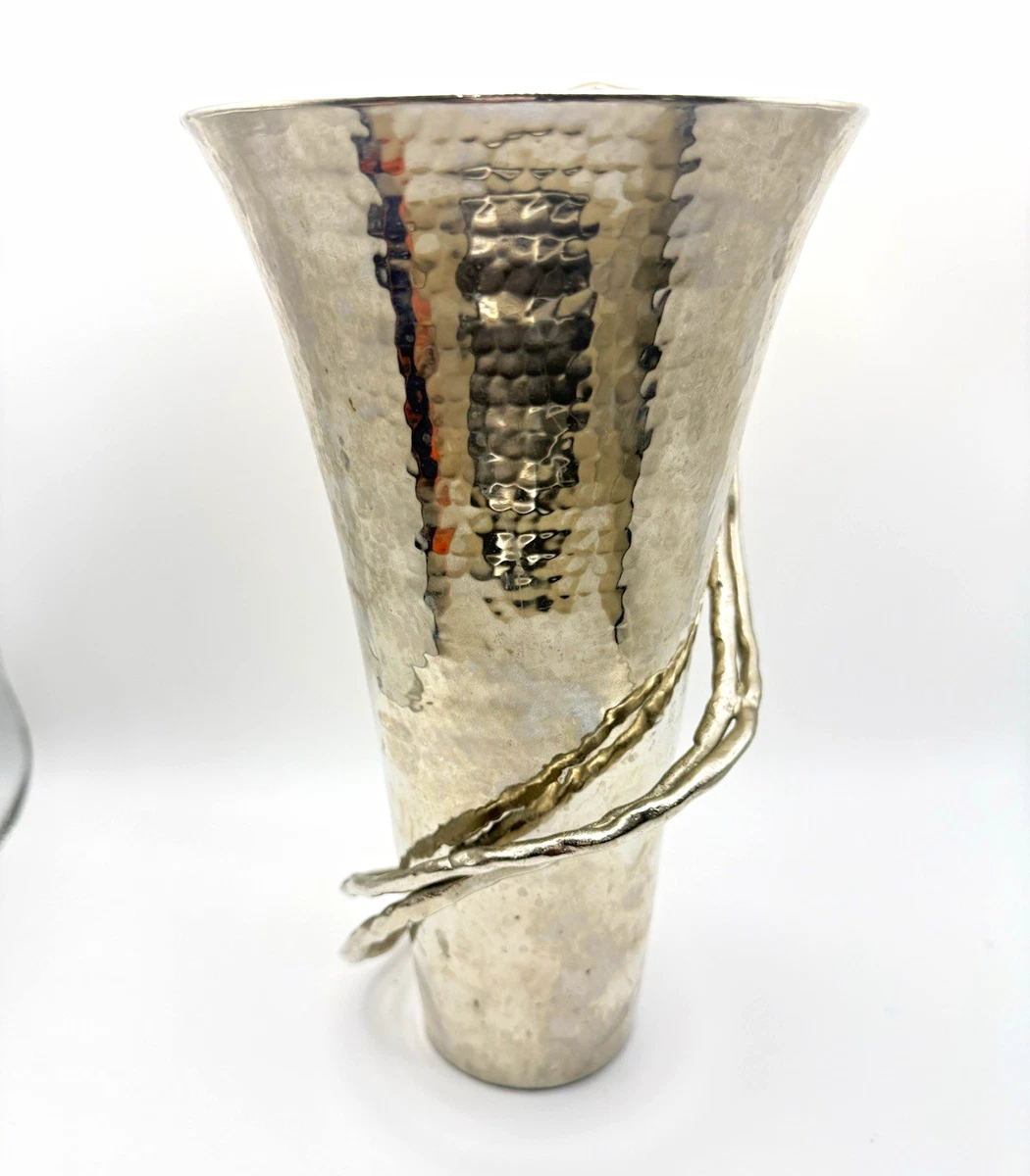 银色金属花瓶花瓶| eBay