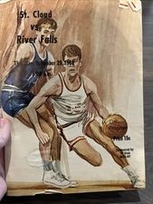 Basketball Program St. Cloud vs River Falls 1968