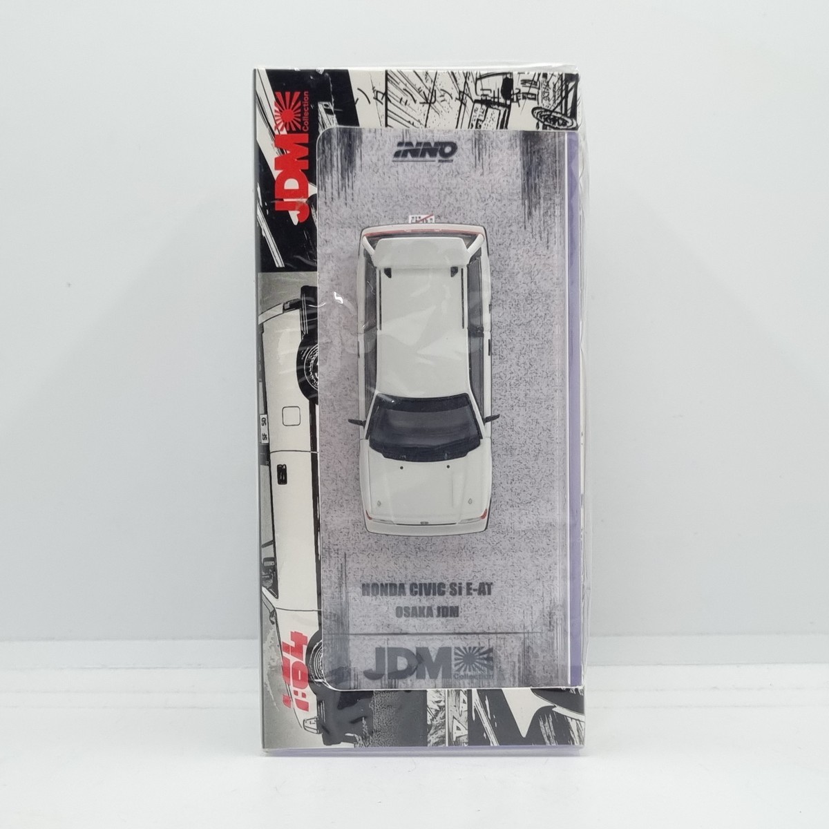 INNO64 HONDA CIVIC Si E-AT WHITE OSAKA JDM W/ EXTRA DECALS AND