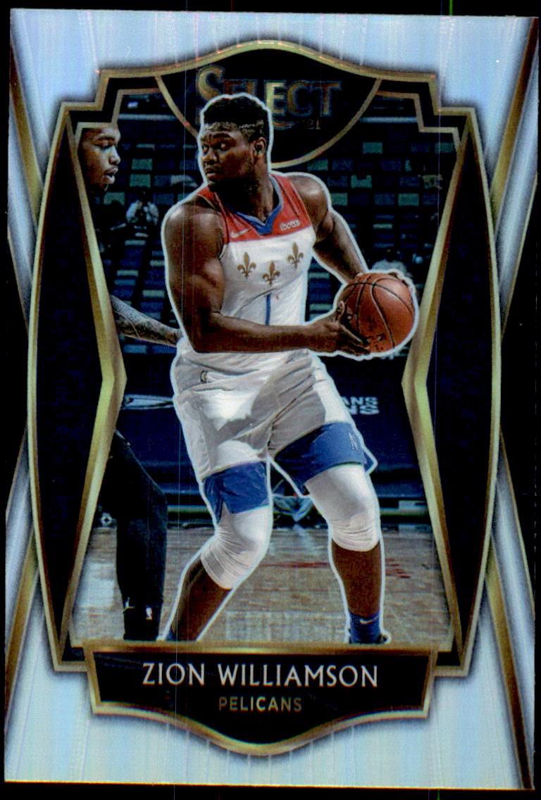 2020-21 Panini Select #126 Zion Williamson Silver Prizms