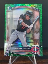 2025 Bowman Chrome Walker Jenkins #BDC-199 Green Grass /99 Minnesota Twins RC
