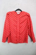 Vintage Oscar de la Renta Expressions Hidden Button-Up Blouse-Sz 6-Office-80's