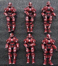 SPARTAN SOLDIER  RED/WHITE HALO 4 SERIES 1 MC...