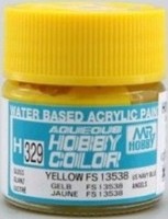 Mr Hobby - Gunze H-329 - Aqueous Hobby Colors (10 Ml) Yellow Fs 13538 - Neu