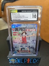 CGC GEM MINT 10 Monkey.D.Luffy College Basketball US Voyage P-055 One Piece