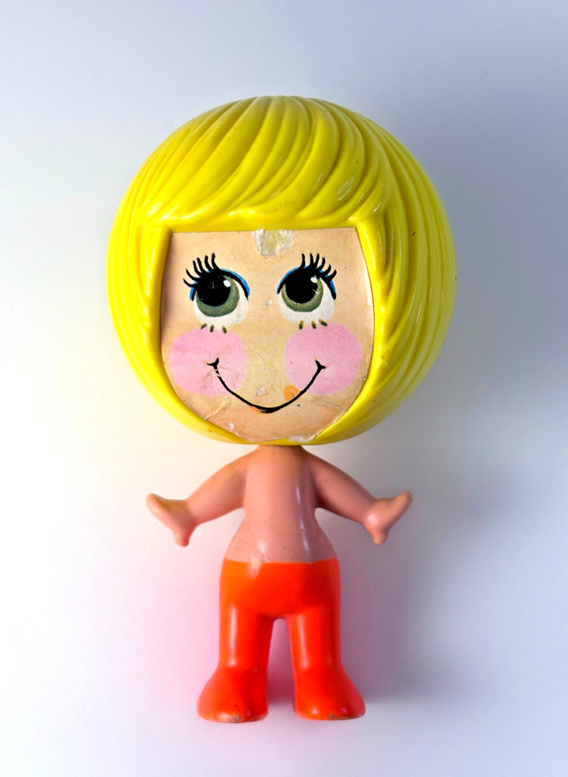 Vtg 1971 Mattel Talk Ups Doll Pull String Works Blonde Girl 