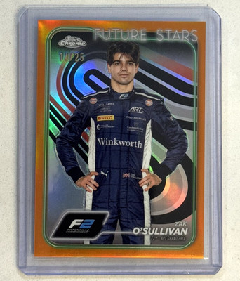 2024 Topps Chrome Formula 1 F1 #29 ZAK O'SULLIVAN Orange Refractor /25