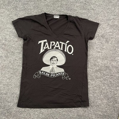 Tapatio Salsa Picante Hot-Sauce Shirt Womens Medium 18x25 Black