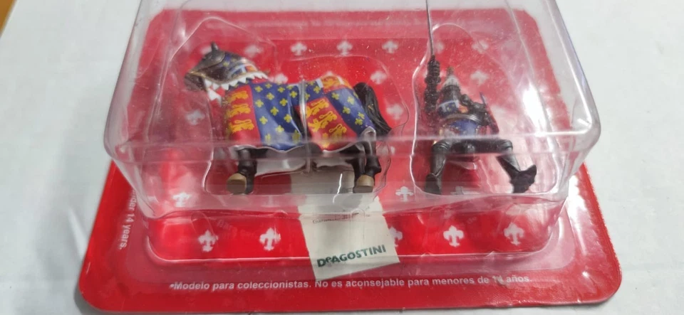 De Agostini Cavaliere Medievale Soldatessa Con Cavallo Figurina SMC001IT 1:32  - Immagine 4 di 4
