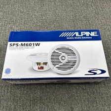 Alpine SPS-M601 6-1/2" 2-Way Marine Speakers (White) Brand New