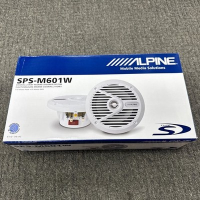 Alpine SPS-M601W 6-1/2'' 2-Way Marine Speakers (White) Brand New