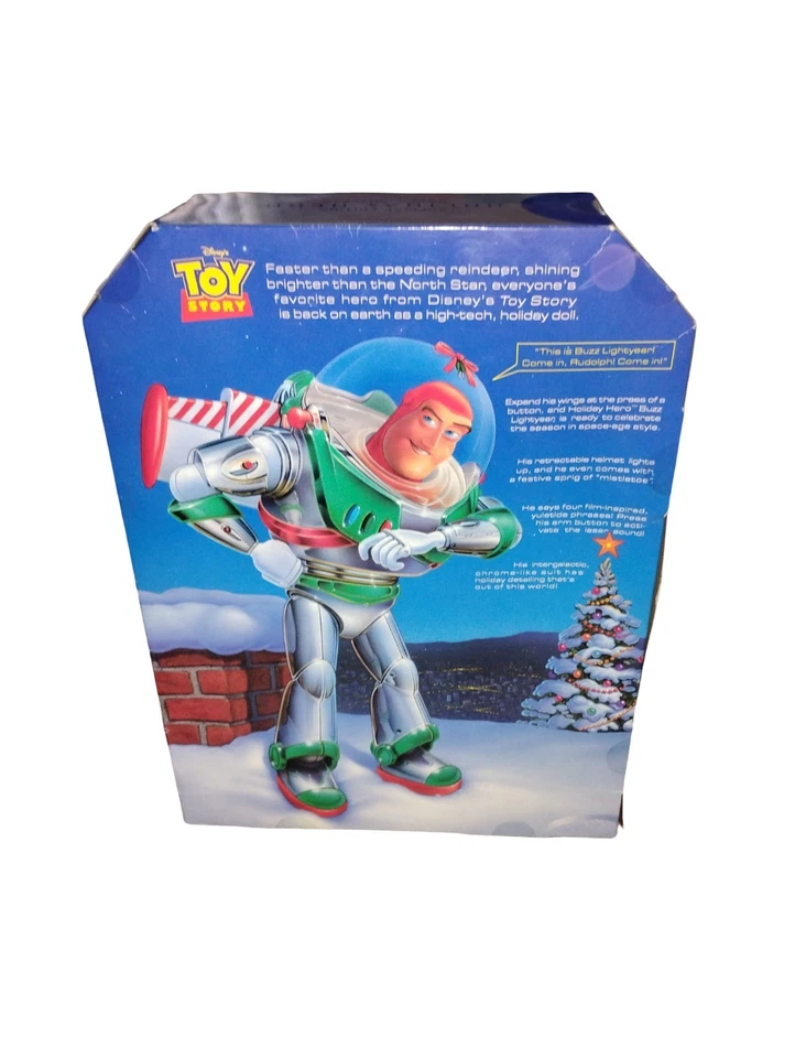 Toy Story Buzz Lightyear Holiday Hero 1998 en embalaje original sellado Foto 2 de 4