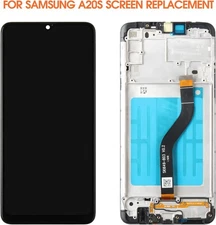 For Samsung A20S A207 Display LCD Touch Screen Digitizer Frame Replacement