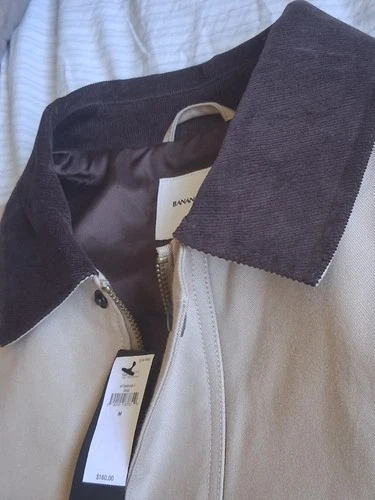 BANANA REPUBLIC NEW JACKET BEAUTIFULLY DESINED MEN'S M/L $160 FOR $89 video thumbnail