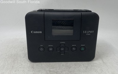 Canon Selphy CP800 Black Portable Inkjet Compact Photo Printer Untested