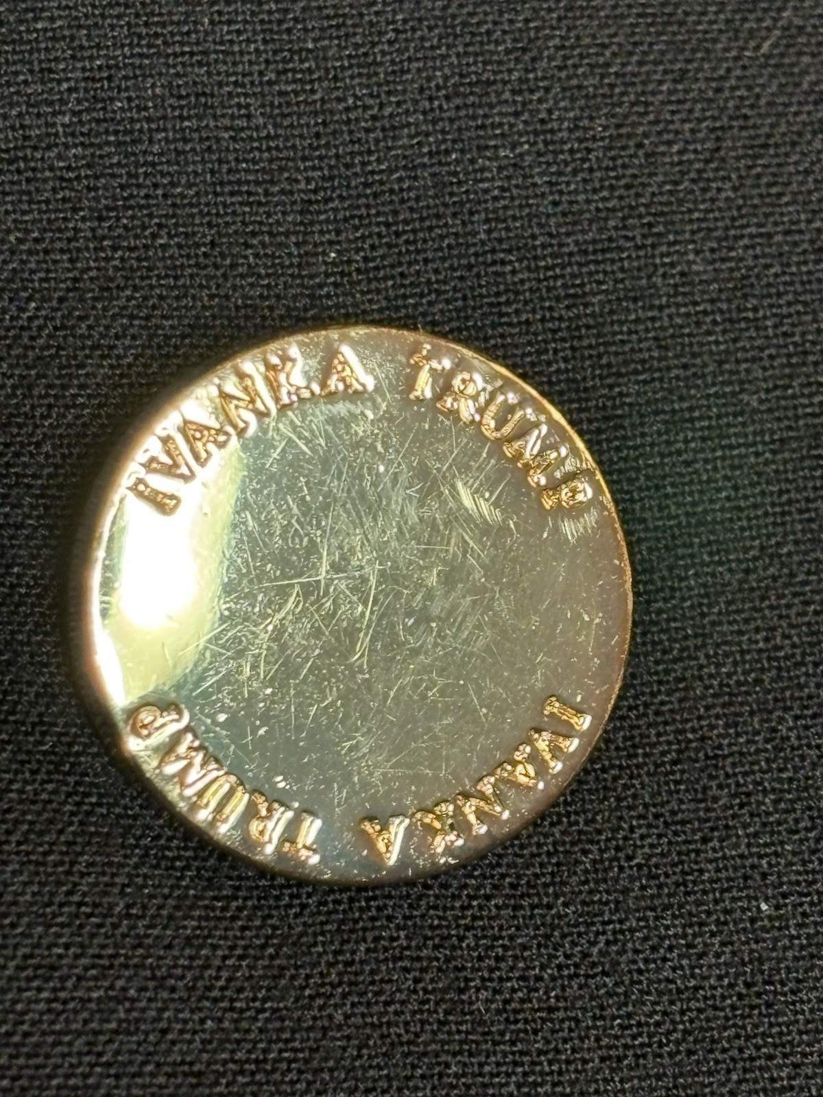 IVANKA TRUMP Black Open Front Blazer Jacket Woman’s ~ Size 4~GOLD BUTTON  Trim!!