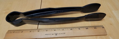 CAMBRO 12" FLAT GRIP TONGS Black TG12 Made in the U.S.A.