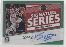 2020 Panini Donruss Optic Signature Series Green Prizm Sterling Brown Auto ib6