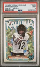 Travis Hunter THE BIG KAHUNA 2023 BOWMAN U Chrome PSA 9 Colorado/Heisman Winner
