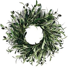 Yearround Eucalyptus Olive Wreath Charming And Colorful For Front Door Decor