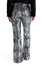 Women's Sequin Flare Pull-Up Pant's