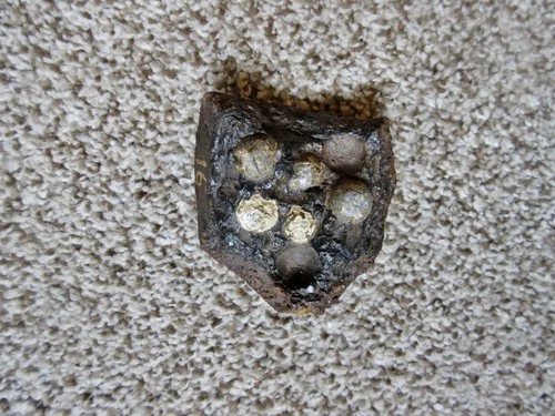 Civil War Relic, Artillery, Cannonball, Fragment, Display Piece