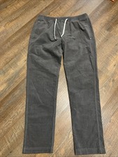 Vuori Pants Mens XL Grey Optimist Corduroy Stretch Drawstring V440 Casual