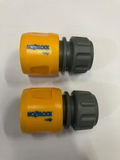HOZELOCK END CONNECTOR  HOSEPIPE HOSE FITTING x 2
