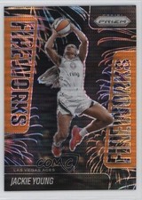 2025 Panini Prizm WNBA Fireworks Orange Pulsar Prizm /75 Jackie Young #4 1q44