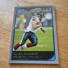 Topps 2006 Bowman Football Owen Daniels Houston Texans Rookie Card #262. rookie card picture