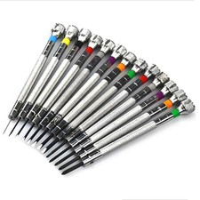 13pc Precision Screwdriver Set 0.6-2.0mm Slotted Phillips Watch Repair