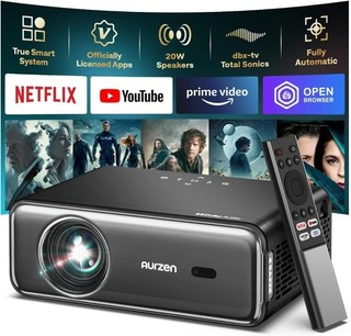 NEW AURZEN Eazze D1 Pro 1080p Full HD Native Projector RRP £259.99 Z Z03