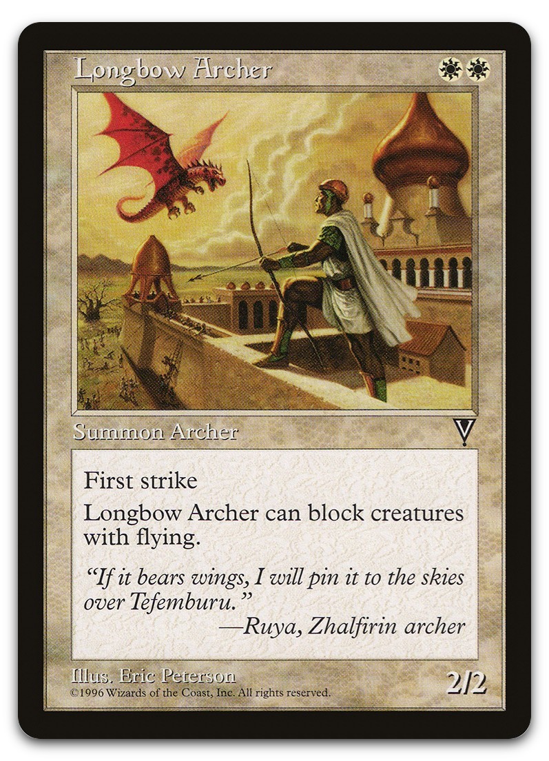 Longbow Archer (NM) Visions VIS Magic MTG
