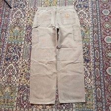 VTG Carhartt B11 CHT Mens Workwear Carpenter Pants brown Relaxed chestnut 36x32