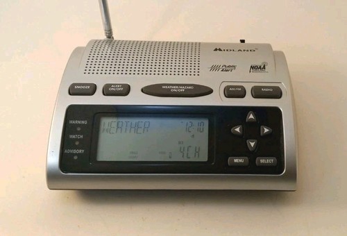 Midland WR-300 All Hazards Weather Alert NOAA AM FM Radio