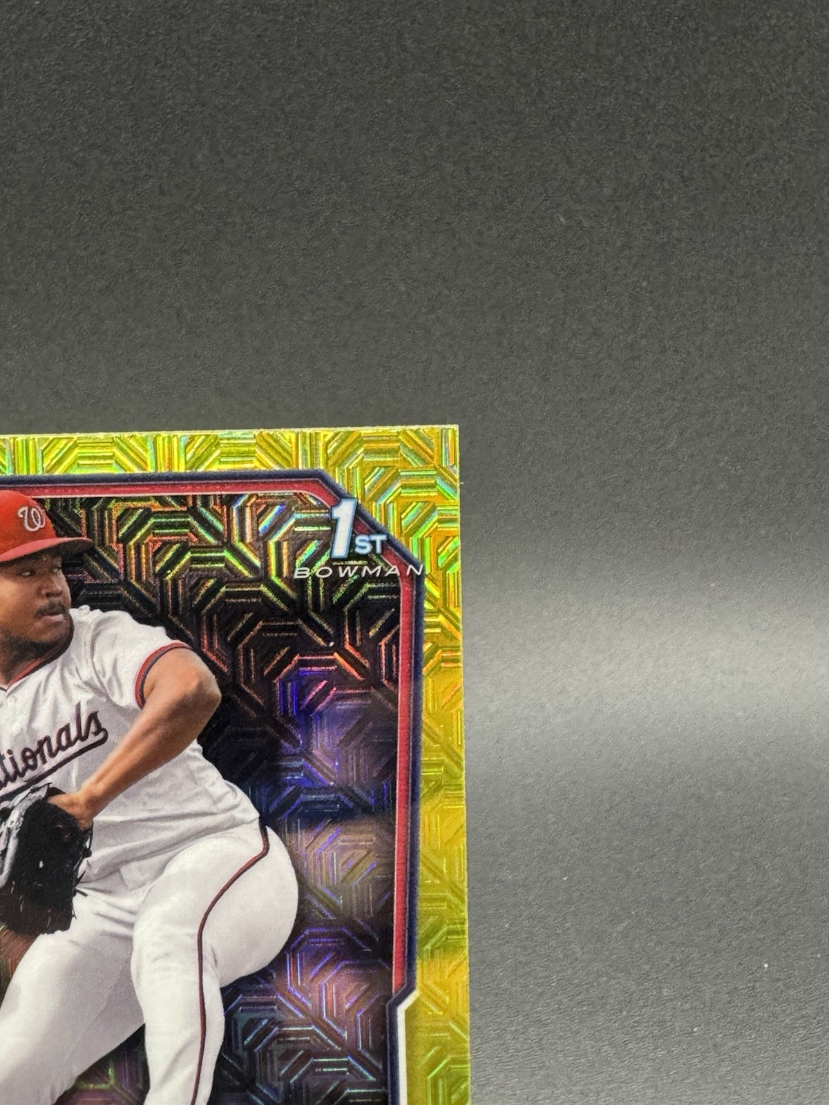 Bowman Chrome Sean Paul Liñan Washington Nationals 1st Bowman Numbered /75 Mojo view 2