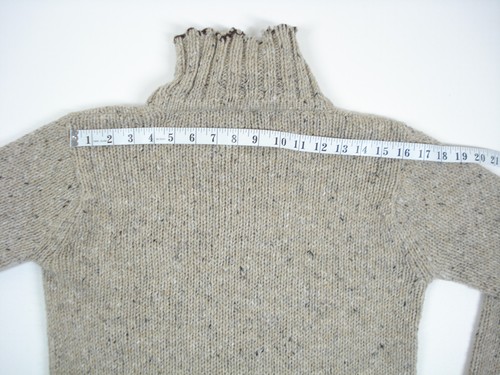 Wild Atlantic Wools Pullover Damen Größe 8 Large braun Merinowolle handgefertigt Vintage - Bild 15 von 19