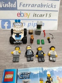 LEGO 7279 polizia City assalto al bancomat polizia con cane-cinofilo quattro min