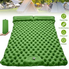 Inflatable Mat Camping Sleeping Self Inflating Mattress Bed UK Air Pillow Hiking