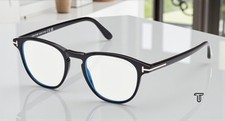 Tom Ford FT5899 B 001 Plastic Shiny Black 48 mm Men's Eyeglasses