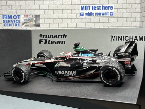 1:18 *BOXED* MINICHAMPS F1 FORMULA 1 2003 MINARDI PS03 VERSTAPPEN BRASILE *HTF*! - Foto 7 di 9