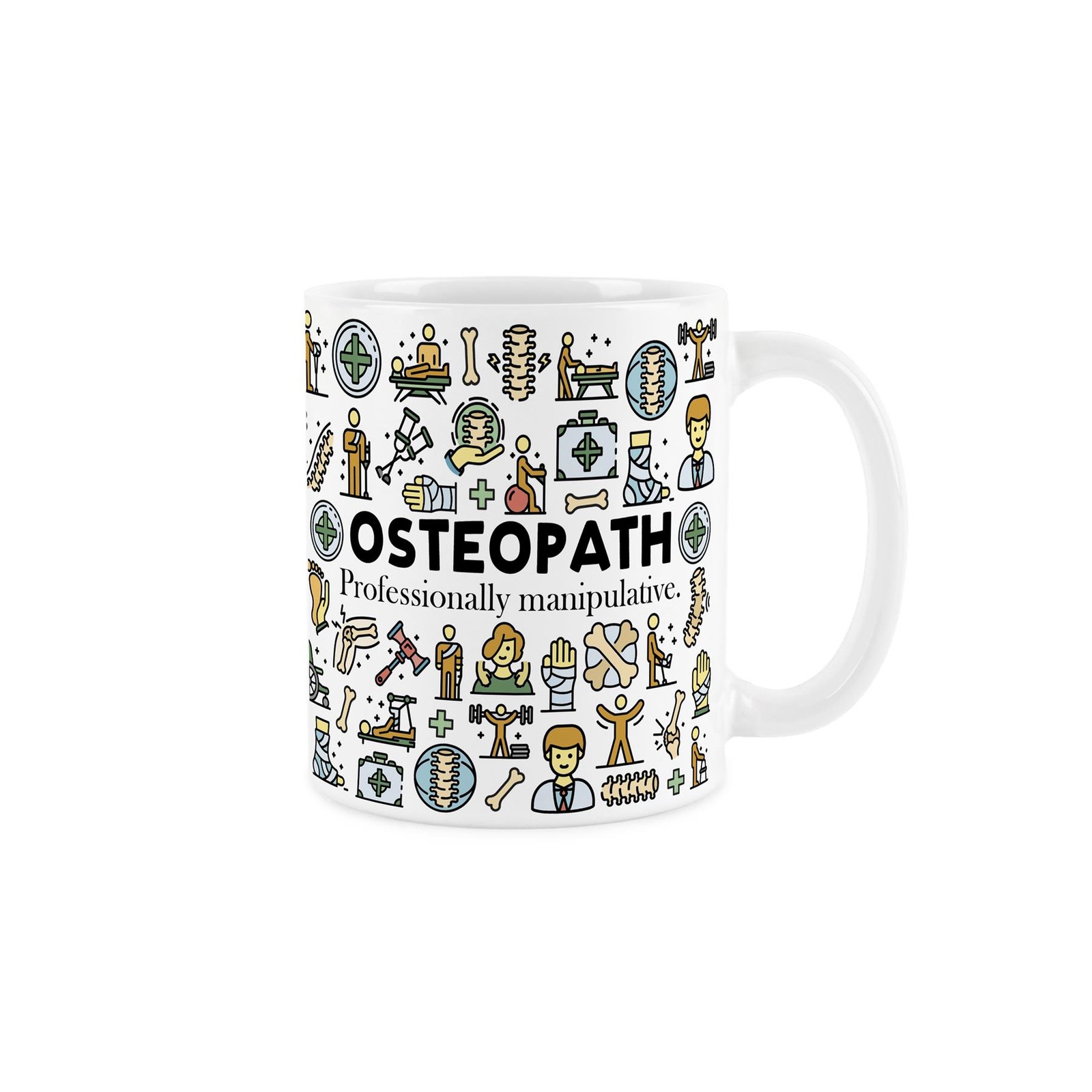 Osteopath Mug - White Funny Trades Cup - Novelty Gift for Osteopath