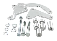 Powermaster Alternator Bracket Steel Cadmium Plated Engine Block Front Mount BBC