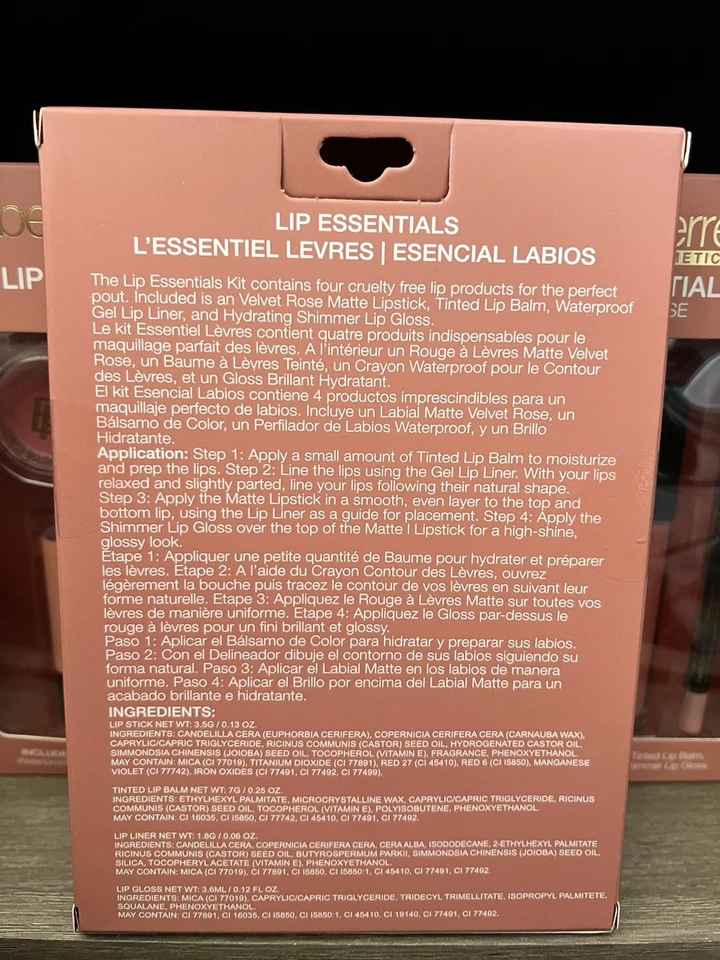 Bellapierre Lip Essentials Kit de 4 piezas, VELVET ROSE - Juego de regalo Foto 4 de 4