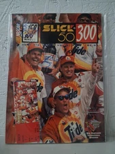 1995 Slick 500 300 Program W/Ticket Stub Jeff Gordon Win #7 Cup Champion