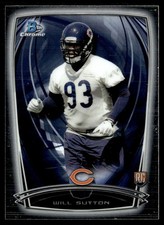 2014 Bowman Chrome Will Sutton Rookie Chicago Bears #120