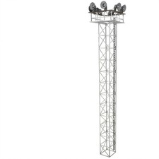 Gittermast mit LED Ma&szlig;stabsgetreu Gittermastleuchte Pr&auml;zise f&uuml;r