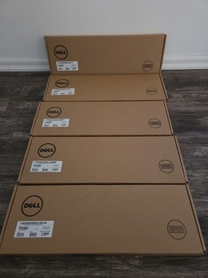 Lot of 5 Dell KB216-BK-US USB Wired BLACK Keyboard And Mouse New In Package 