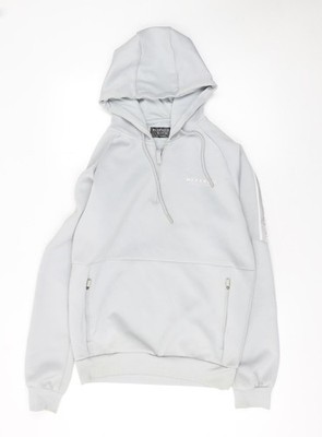 Hoodie Herren UK Größe M McKenzie grau 1/2 Reißverschluss